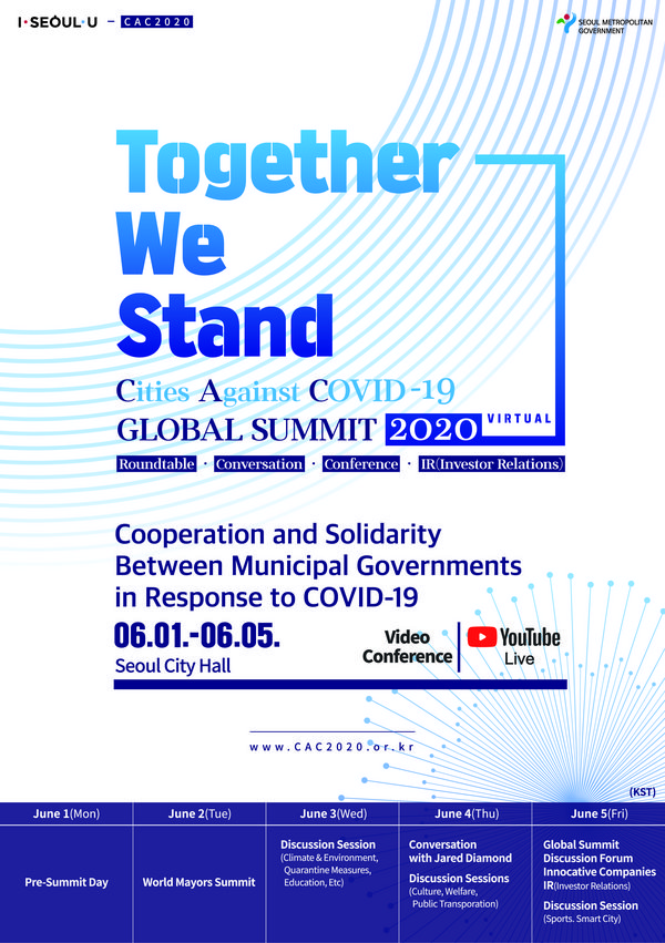 Seoul Hosts "Cities Against COVID-19" Global Summit 2020