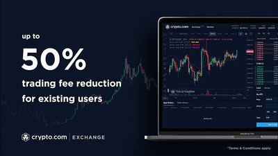 Up to 50% trading fee reduction on all trades for existing users.