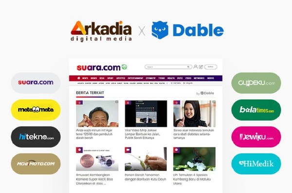 Dable Partners with Arkadia Digital Media to provide Personalized Content Recommendation