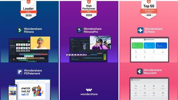 Wondershare Recongized as an Industry Leader in the G2 Crowd Fall 2020 Reports