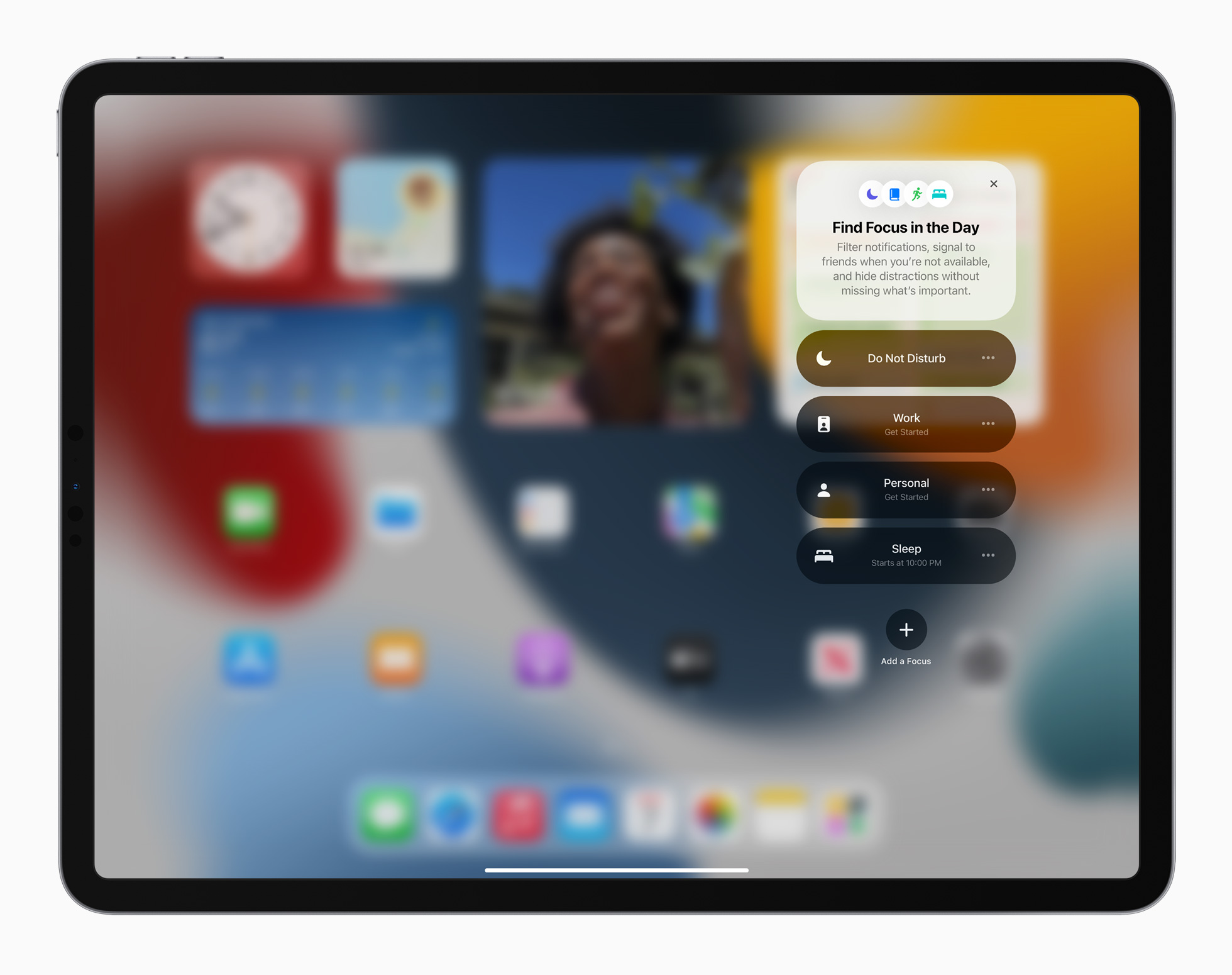 Apple iPadPro iPadOS15 springboard focus 060721