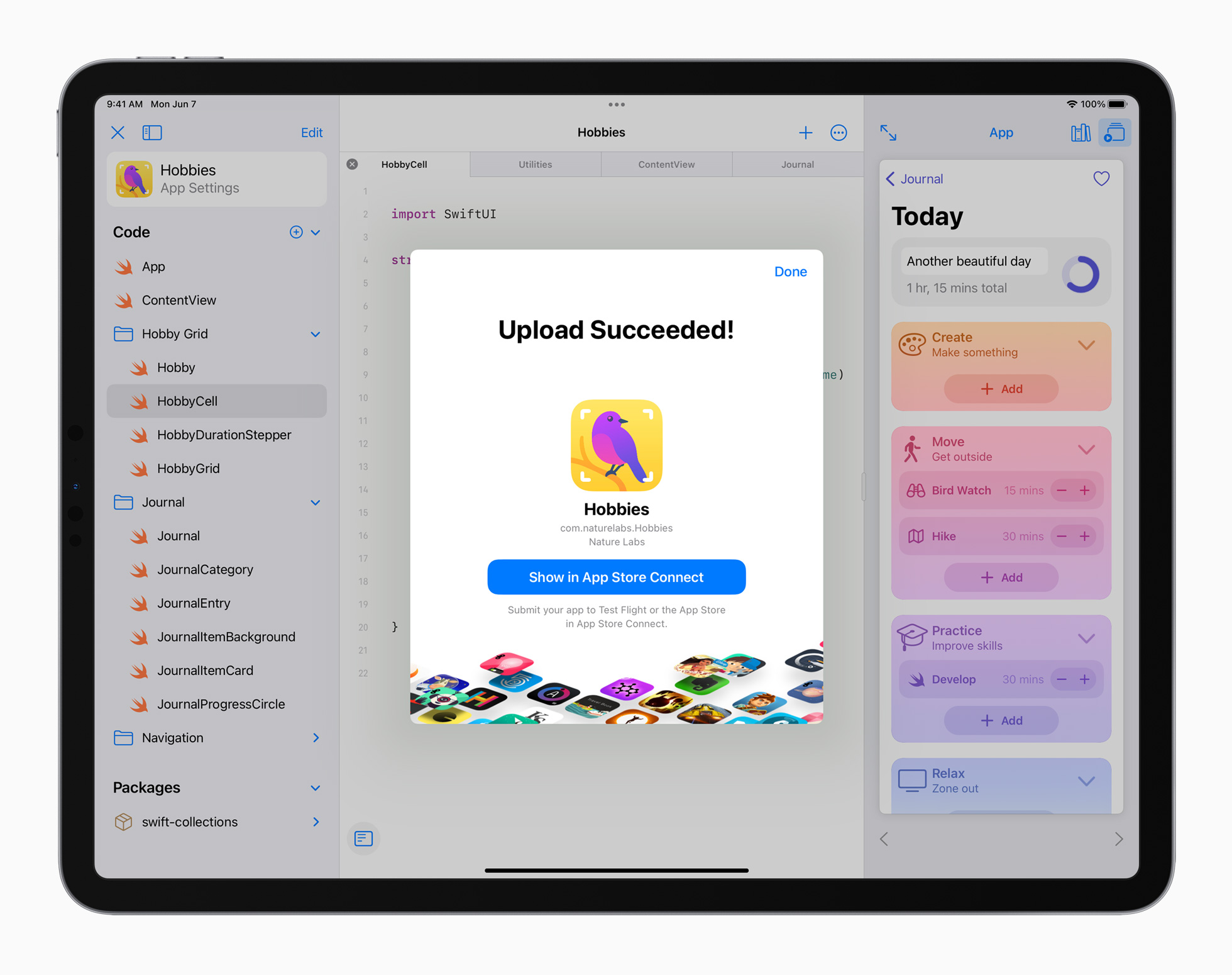 Apple iPadPro iPadOS15 swiftui submit to store 060721