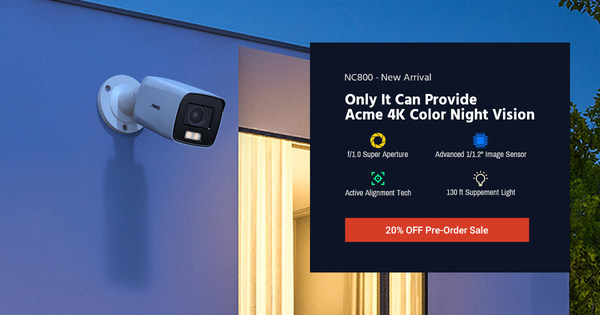 ANNKE NightChroma NC800 4K PoE IP Camera