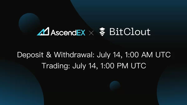 bitclout lists on ascendex continuing incredible growth