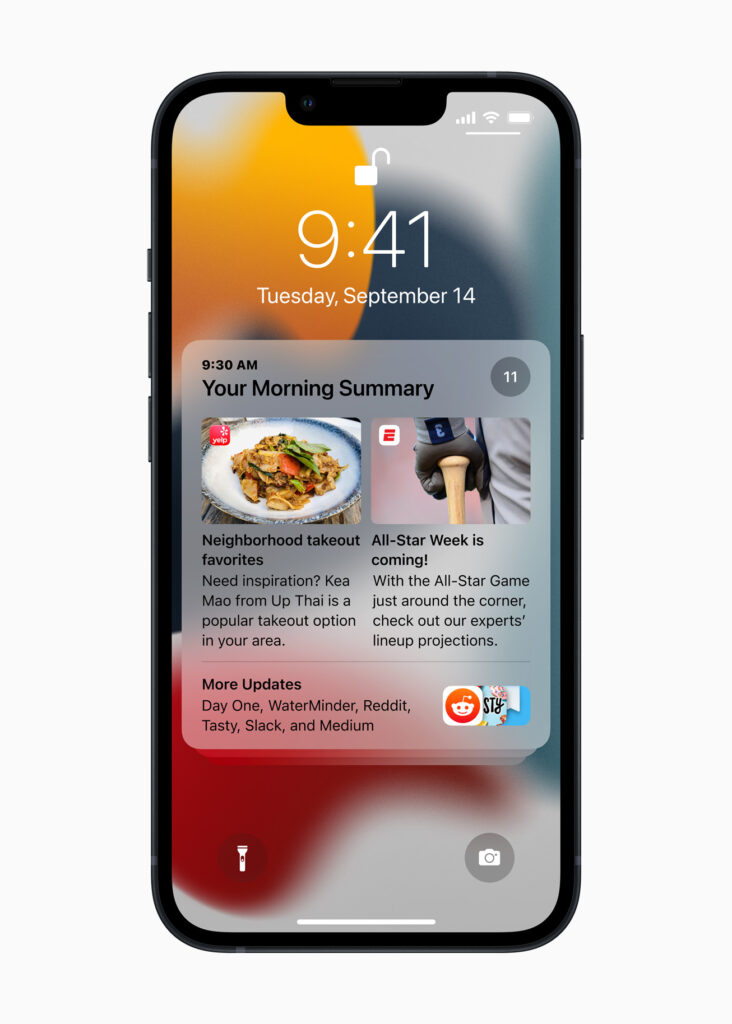 Apple iphone13 notifications 09142021