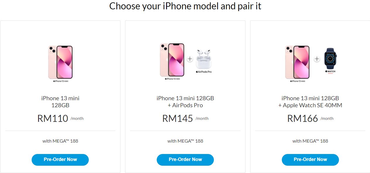 Celcom iPhone 13 mini