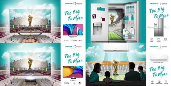 hisense celebrates fifa world cup 2022 one year to go with too big to miss campaign