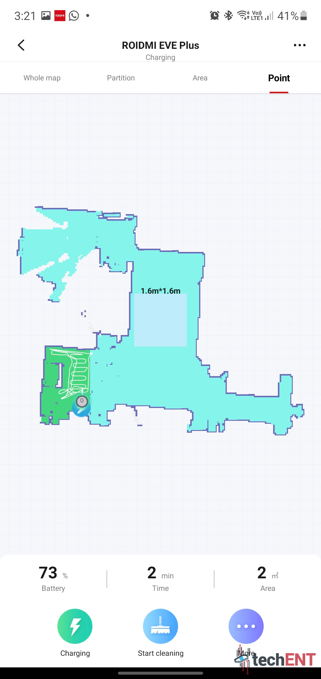 roidmi eve plus reset map