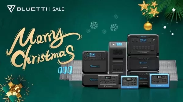 bluetti rings christmas campaign for the new year on solar generators panels and more