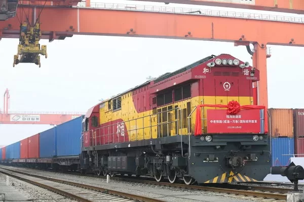 inaugural departure of international trains of china laos railway chengdu chongqing vientiane
