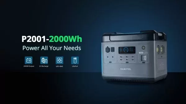 oukitel launches the super fast recharging 1 5 hours 2000wh portable power station p2001