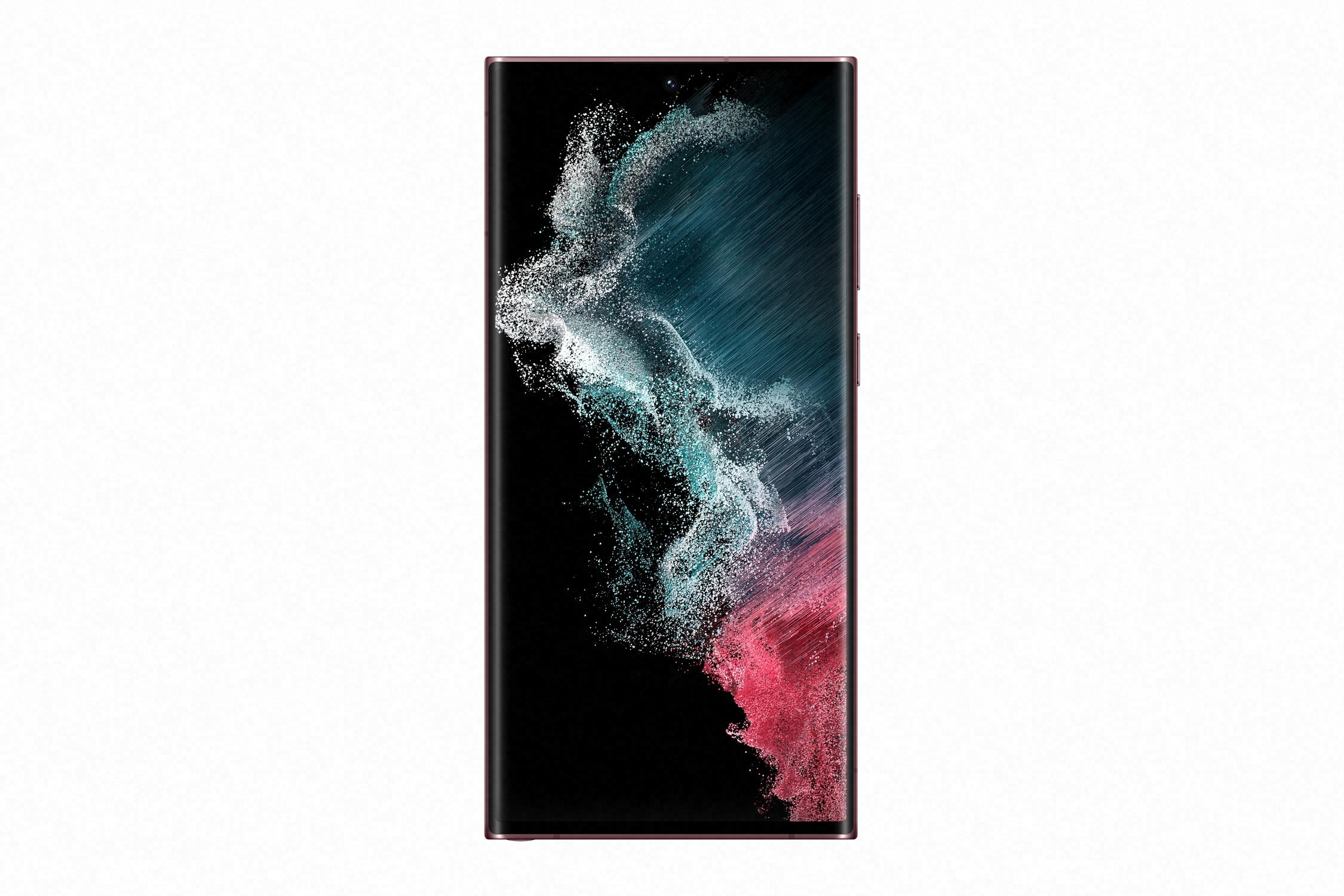2 04 Galaxy S22 Ultra Front1 Burgundy LI
