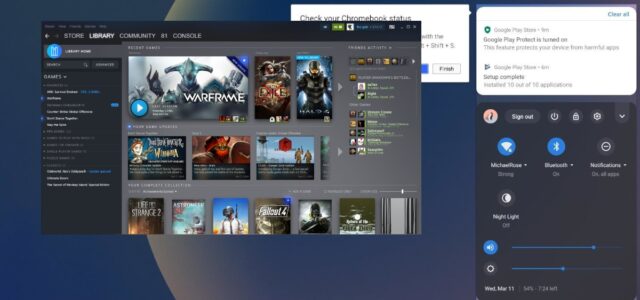 Steam en Chrome OS