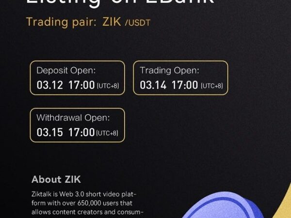 ziktalk zik to be listed on lbank