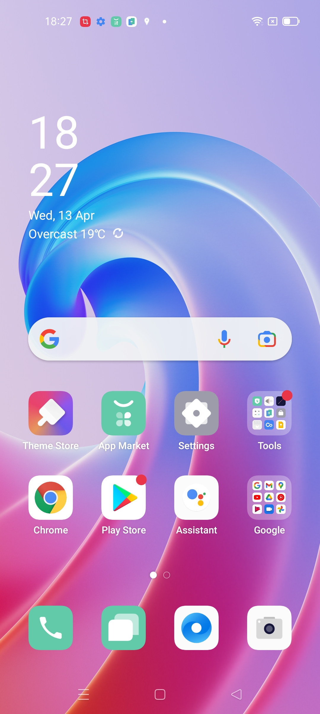 oppo a96 home screen