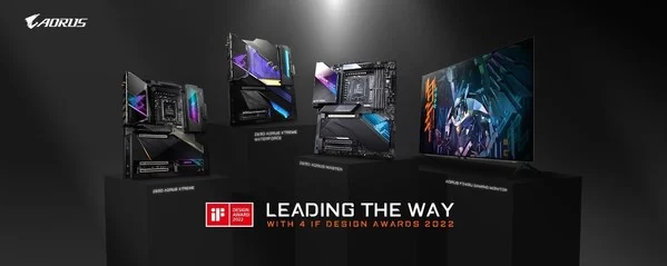 four the win gigabyte wins big at if design award 2022