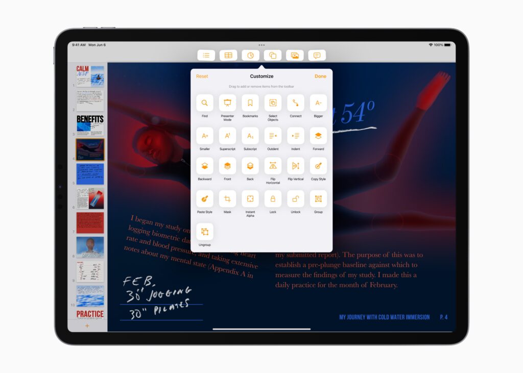 Apple WWDC22 iPadOS16 Desktop Class apps 220606