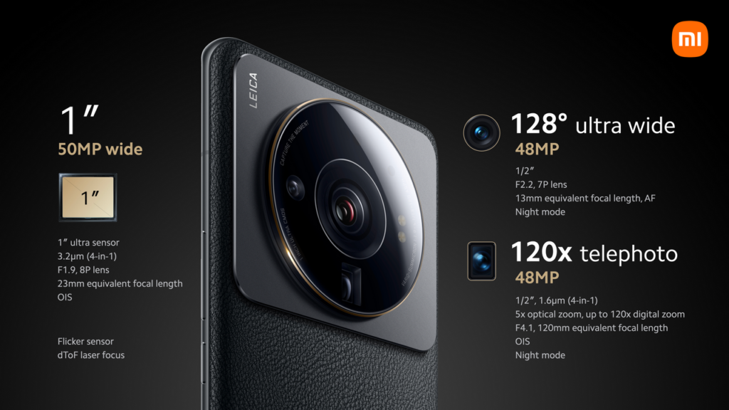 Xiaomi 12S Ultra Camera specs