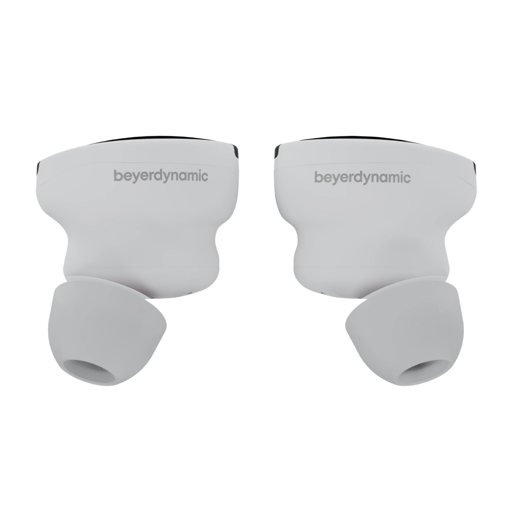 beyerdynamic Free BYRD earbuds front view grey