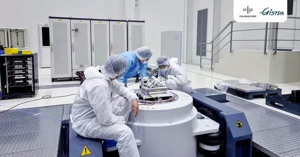 thailands first communication satellite production by mu space corp passes the international standard test by gistda