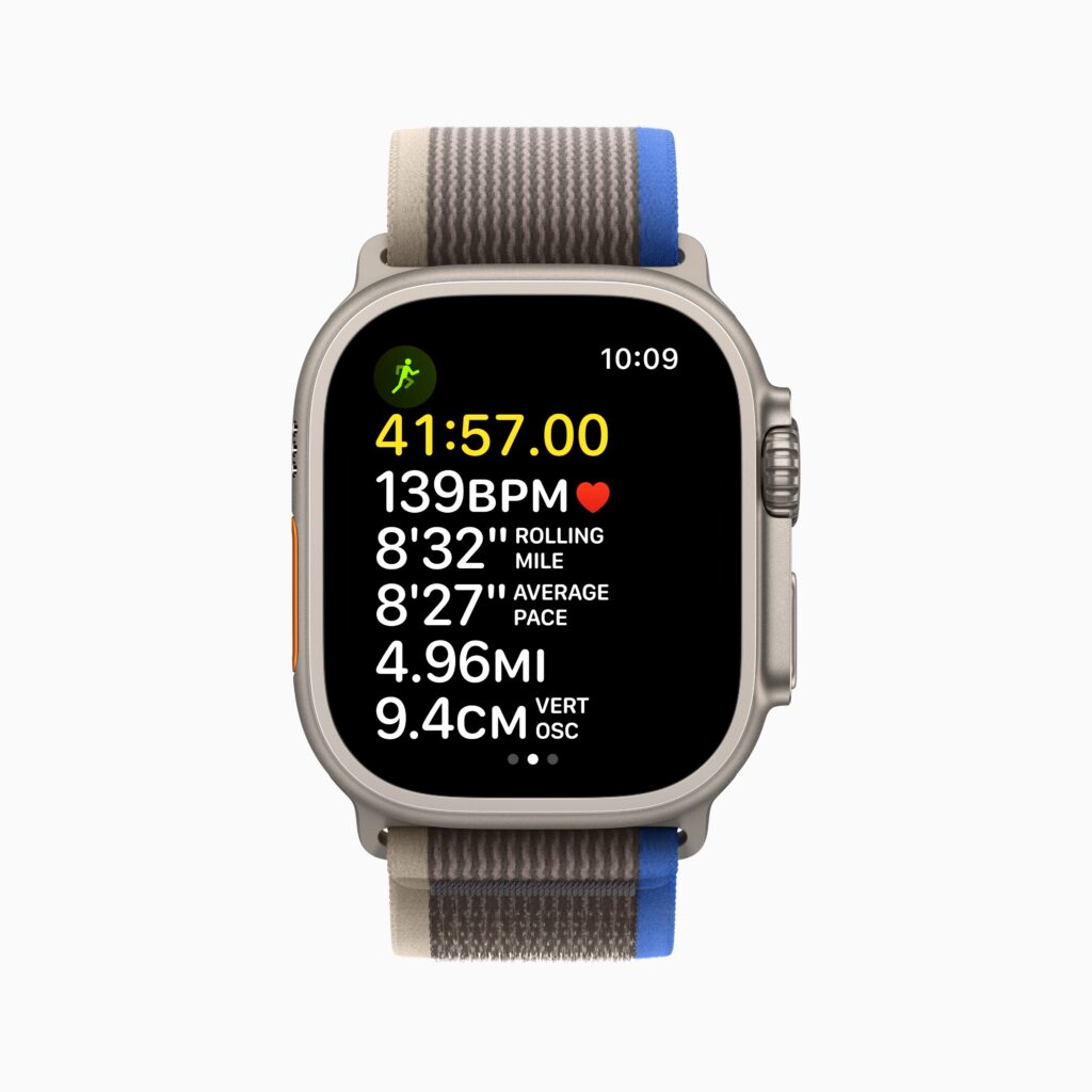 Apple Watch Ultra Blue Gray Trail Loop Running Workout View 220907