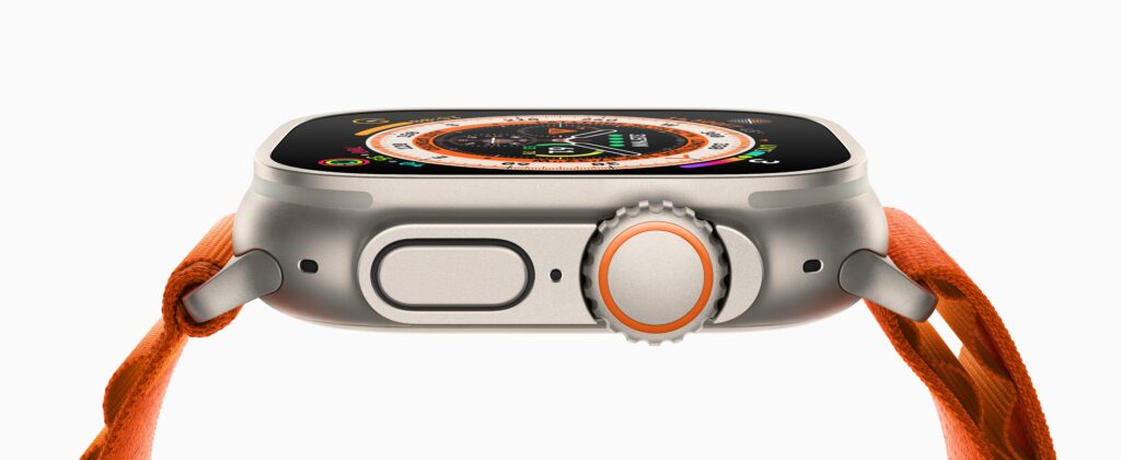 Apple Watch Ultra Orange Alpine Loop Side Button Digital Crown 220907