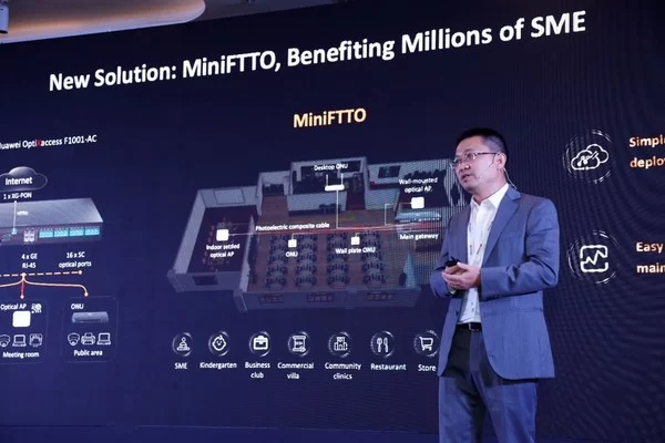 huawei launches the miniftto solution dedicated for small and micro campuses