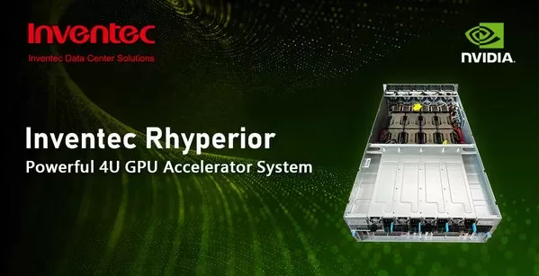 inventecs rhyperior is the powerhouse gpu accelerator system every business in the ai and ml world needs