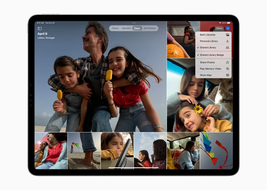 Apple iPadOS 16 iCloud Shared Photo Library