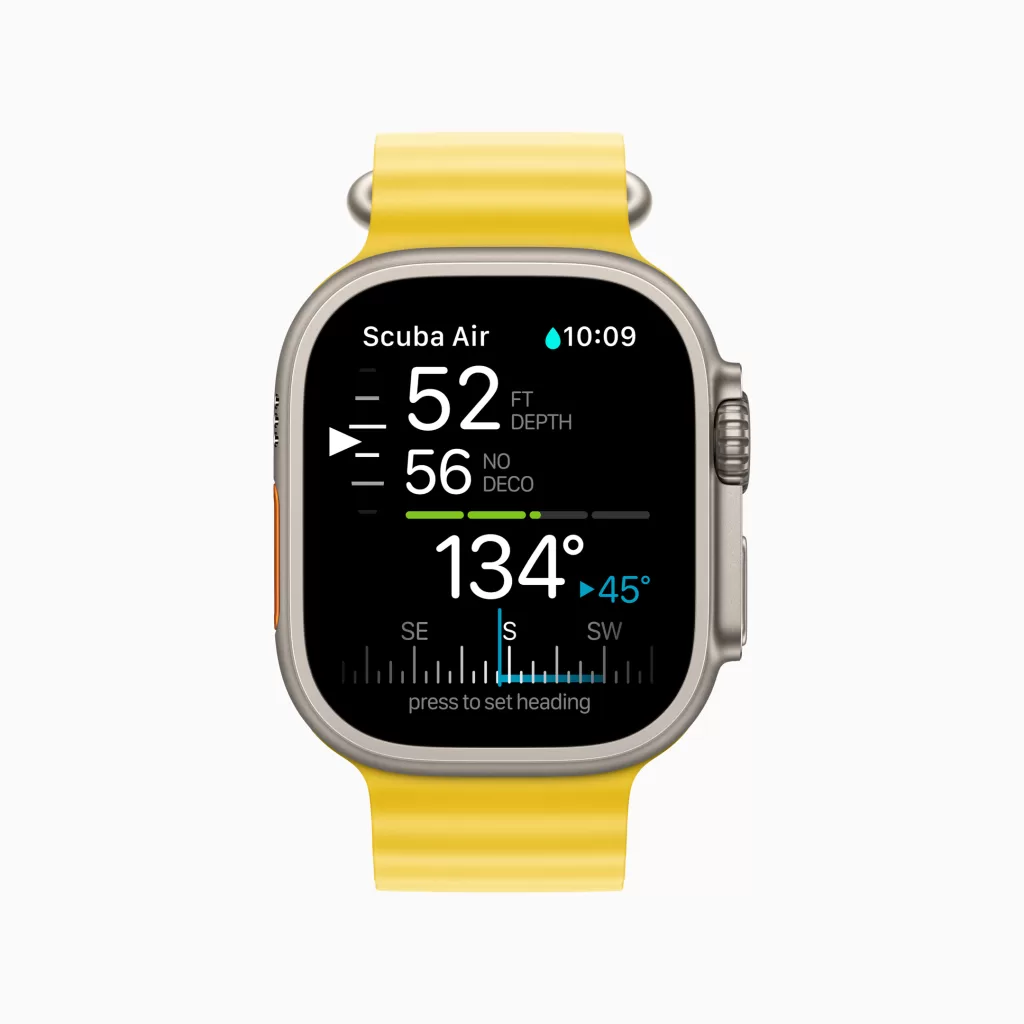 Apple Watch Ultra Oceanic Plus Compass Scuba Air