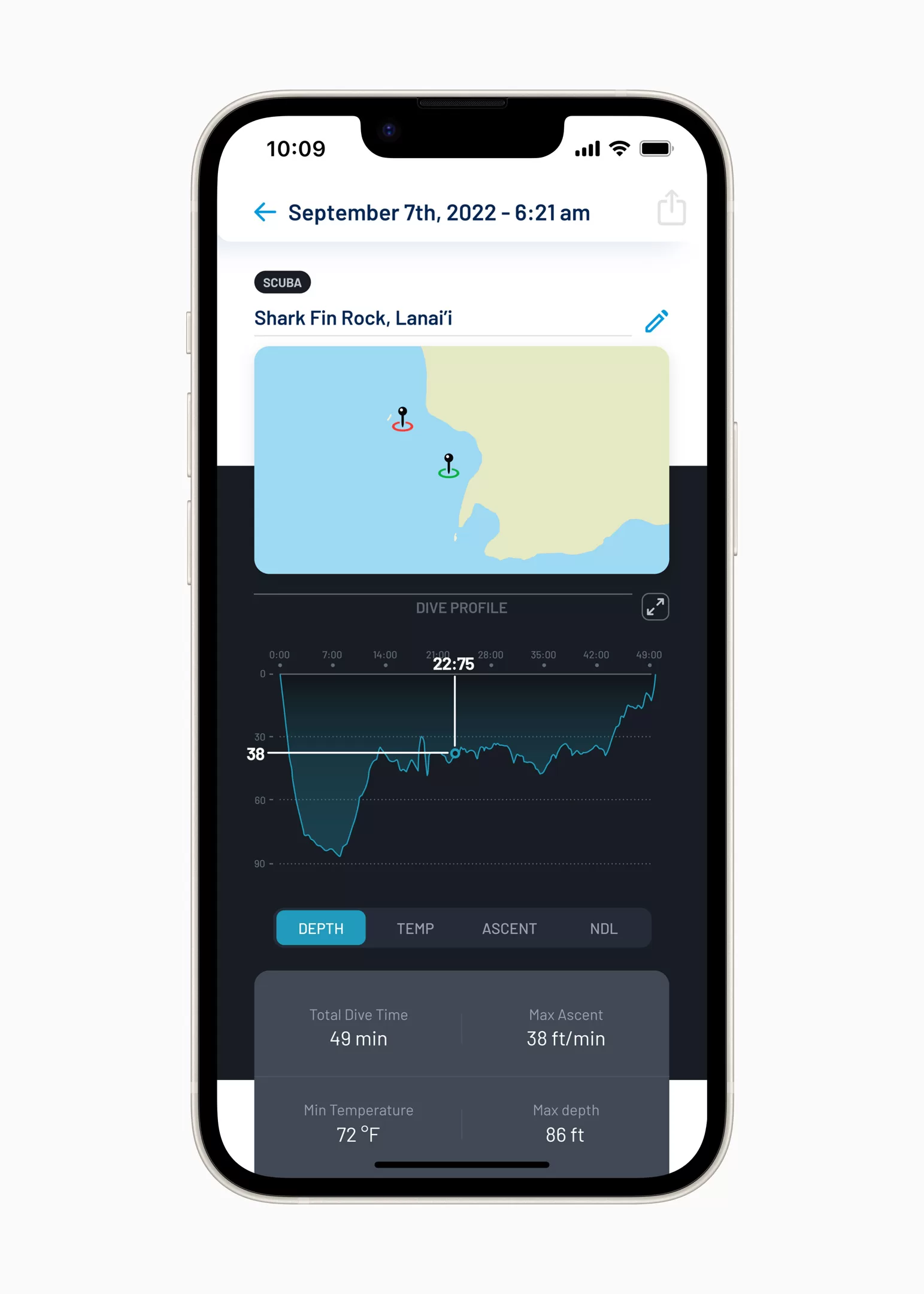 Apple Watch Ultra Oceanic Plus Dive Log Book
