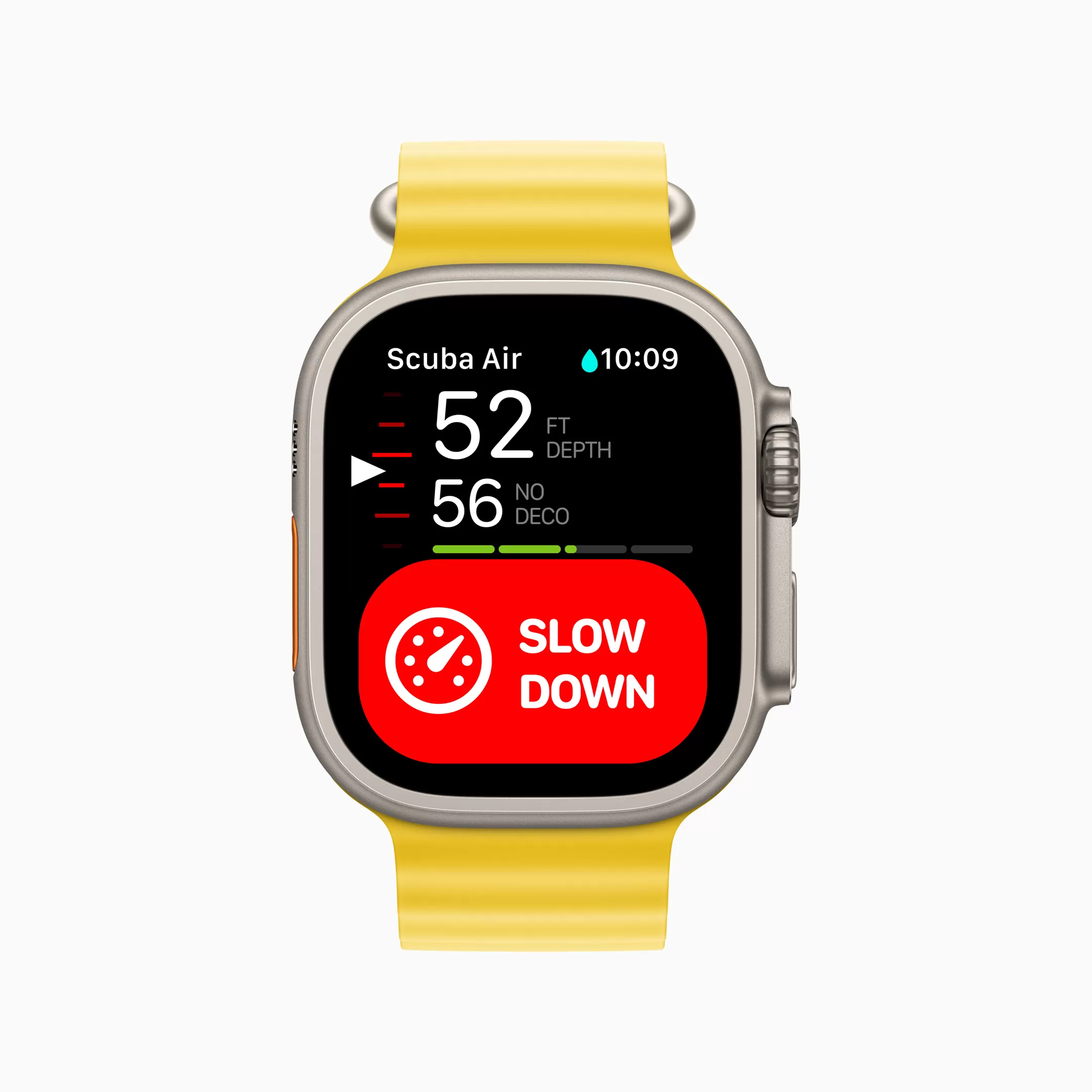 Apple Watch Ultra Oceanic Plus Scuba Slow Down