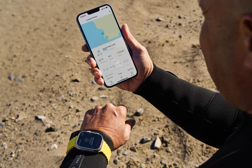 Apple Watch Ultra Oceanic Plus pre dive