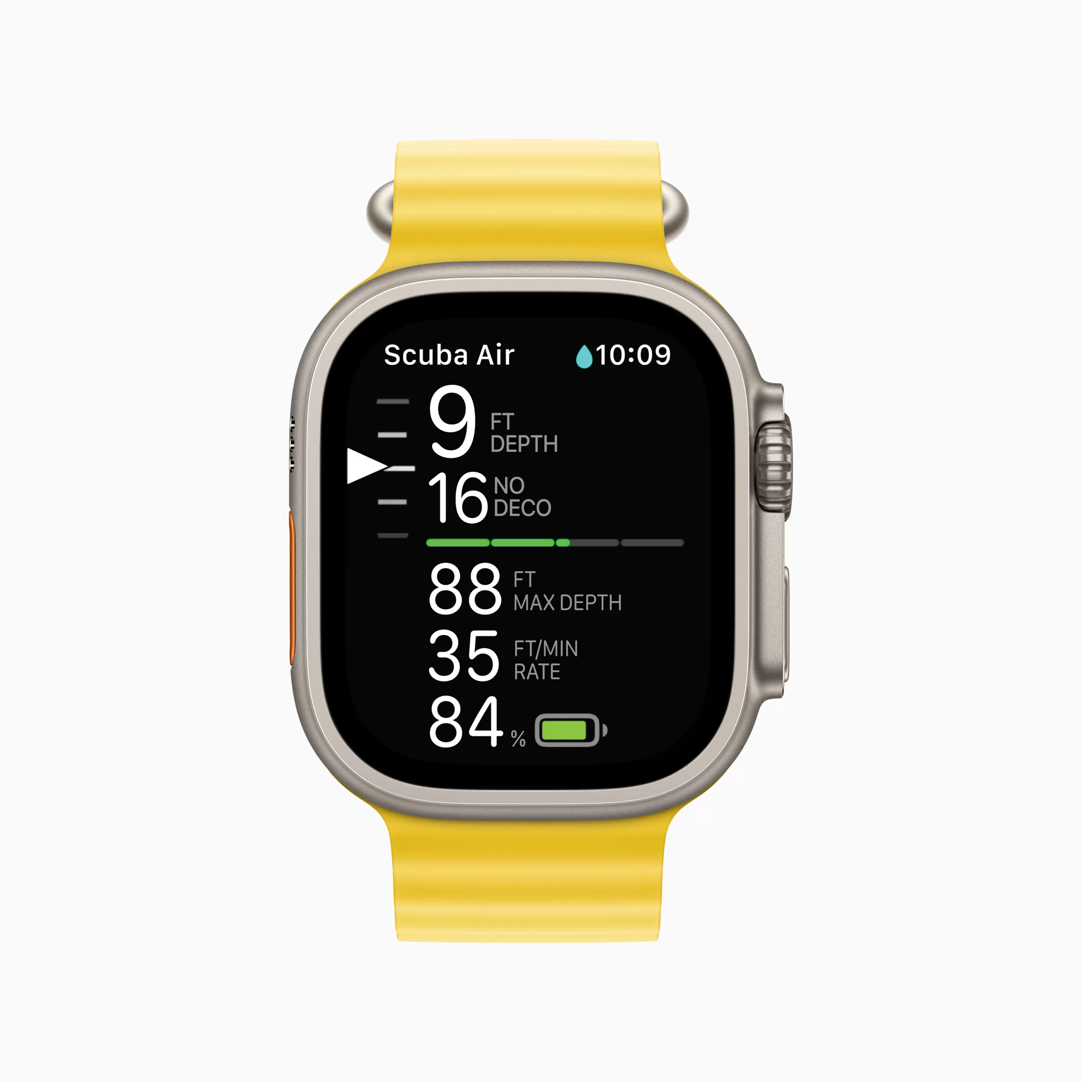 Apple Watch Ultra Oceanic Plus second screen