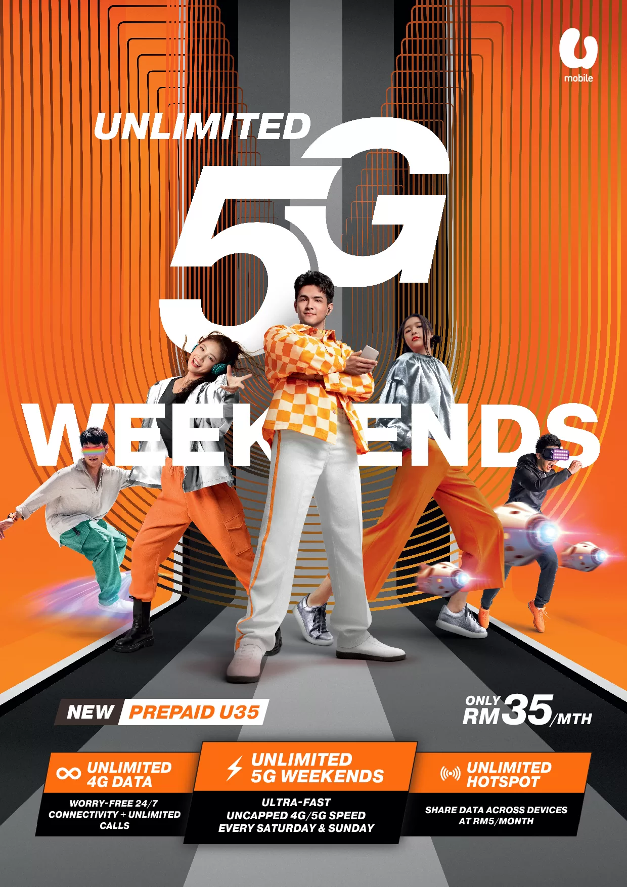 U Mobile Unlimited 5G Weekends