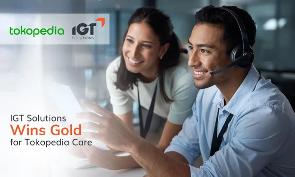 igt solutions wins gold for tokopedia care