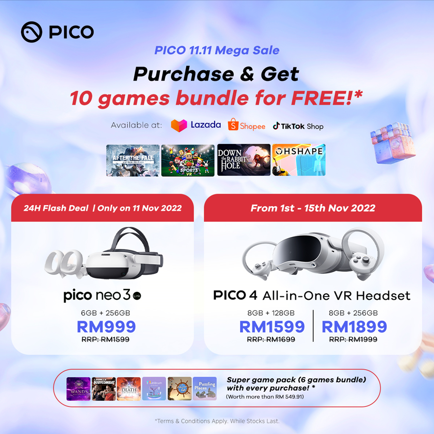 PICO 11.11 Sales Brings Discounts and Game Bundles