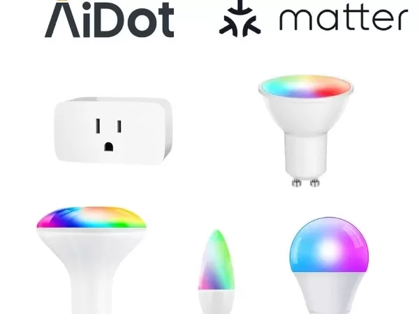 smart light bulbs and smart plug from aidot ecosystem are one of the first to be matter certified