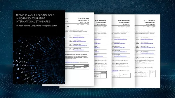 tecno plays a leading role in forming four itu t international standards for mobile terminal computational photography system