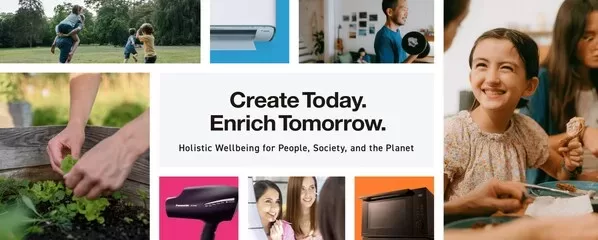 panasonic corporation emphasizes holistic well being in its products announces new brand action tagline create today enrich tomorrow 2