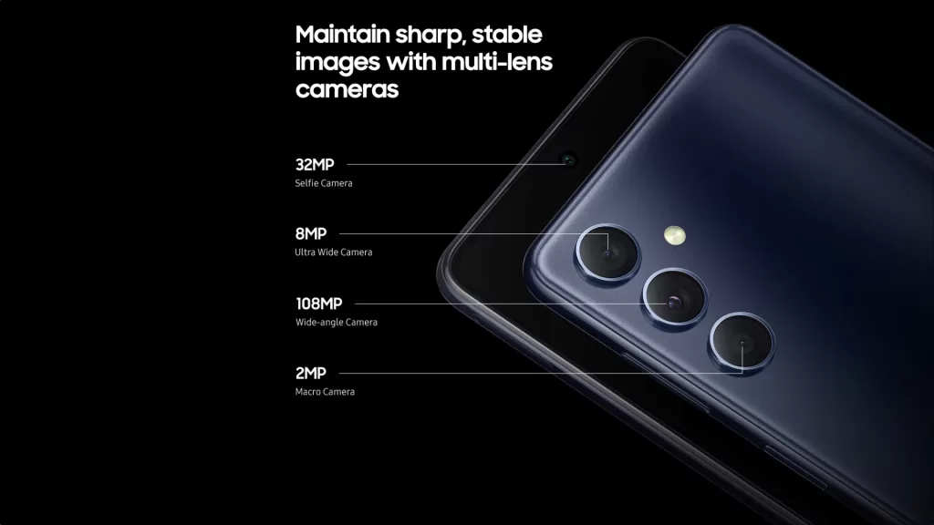 Samsung Galaxy M54 Camera Specifications