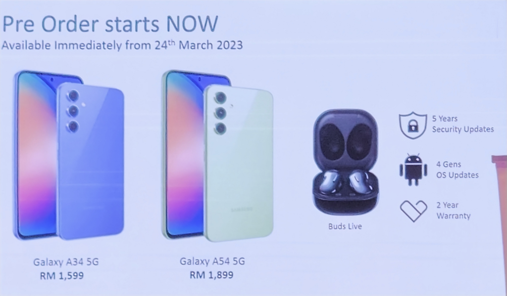 Samsung Galaxy A series 2023 pre-order details