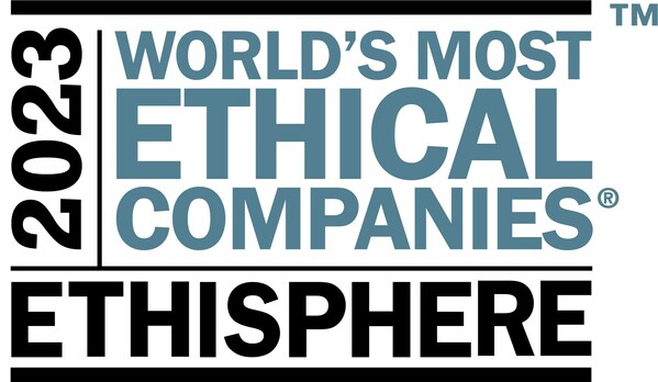 “World’s Most Ethical Companies” and “Ethisphere” names and marks are registered trademarks of Ethisphere LLC.