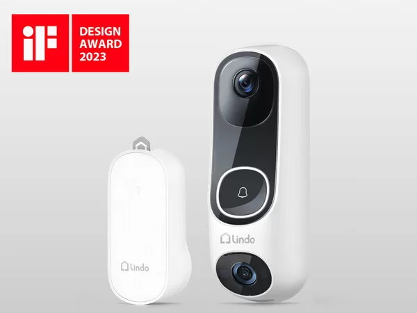 lindo pro dual camera video doorbell wins if design award 2023