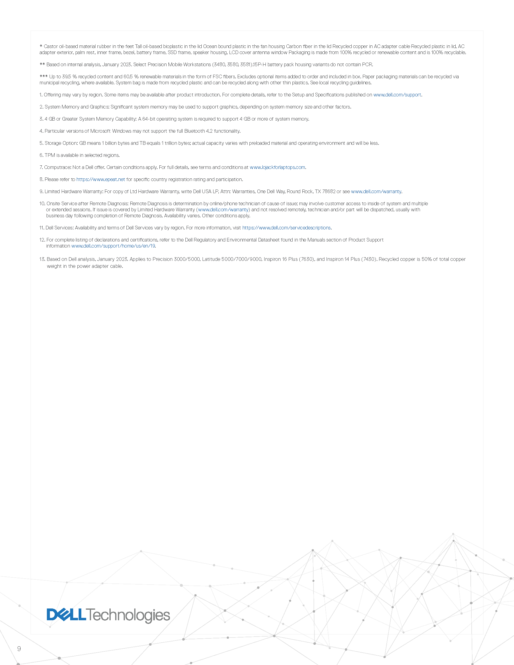 precision 3581 spec sheet Page 9