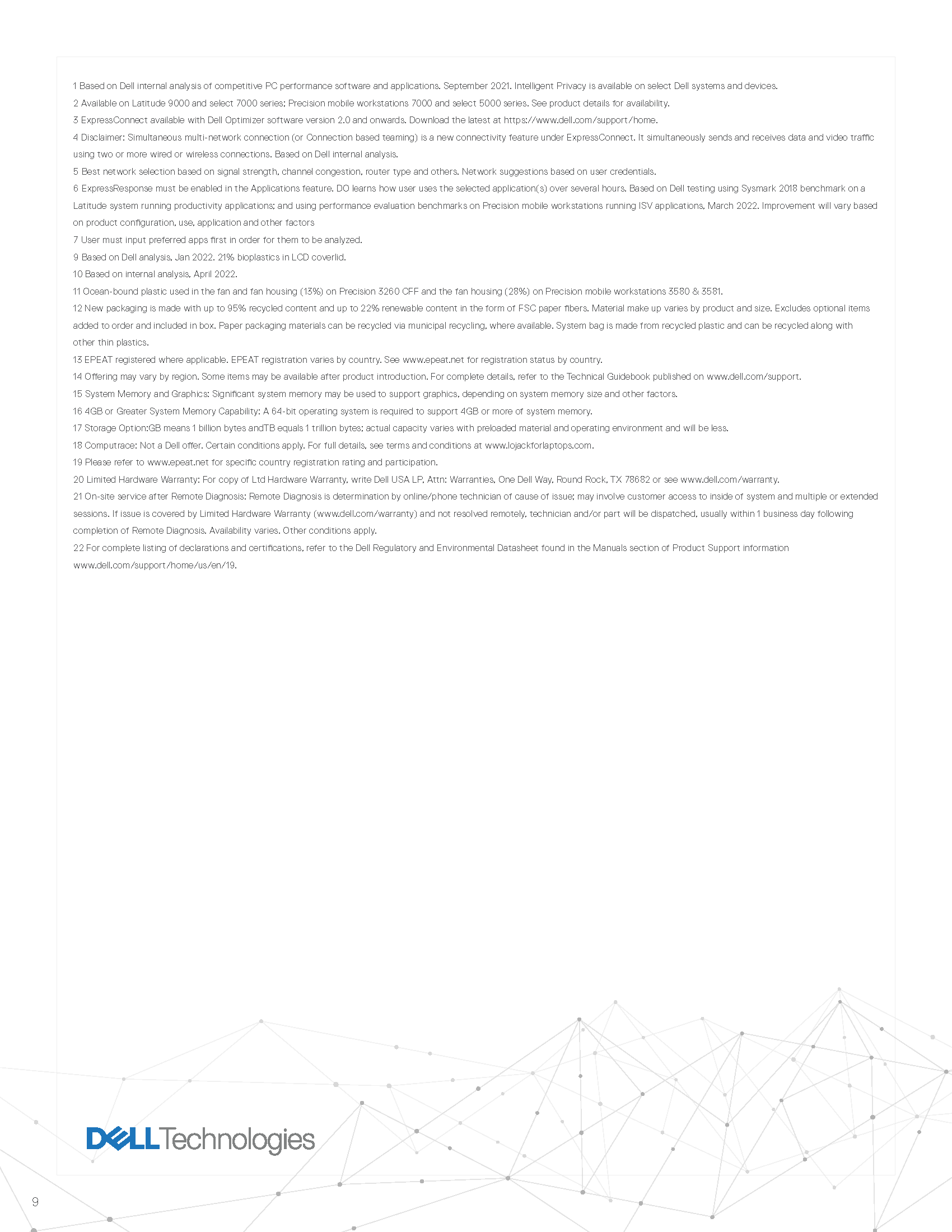 precision 7780 spec sheet Page 9
