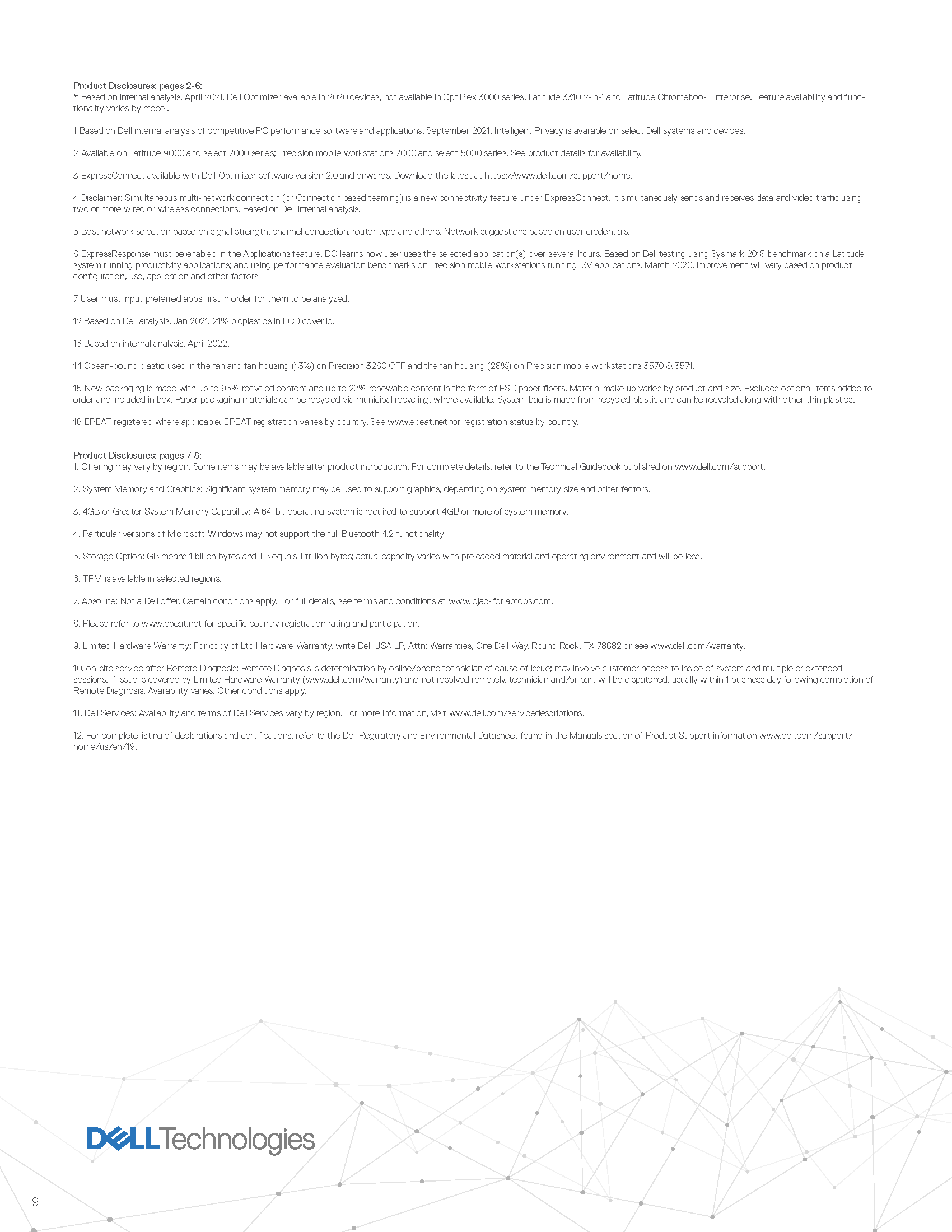 precision 7960 rack spec sheet Page 9