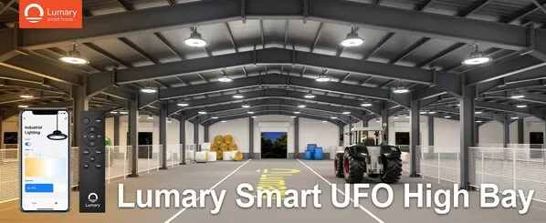 Lumary to launch first 150W Smart UFO LED High Bay Light, which will change the situation of industrial and commercial lighting