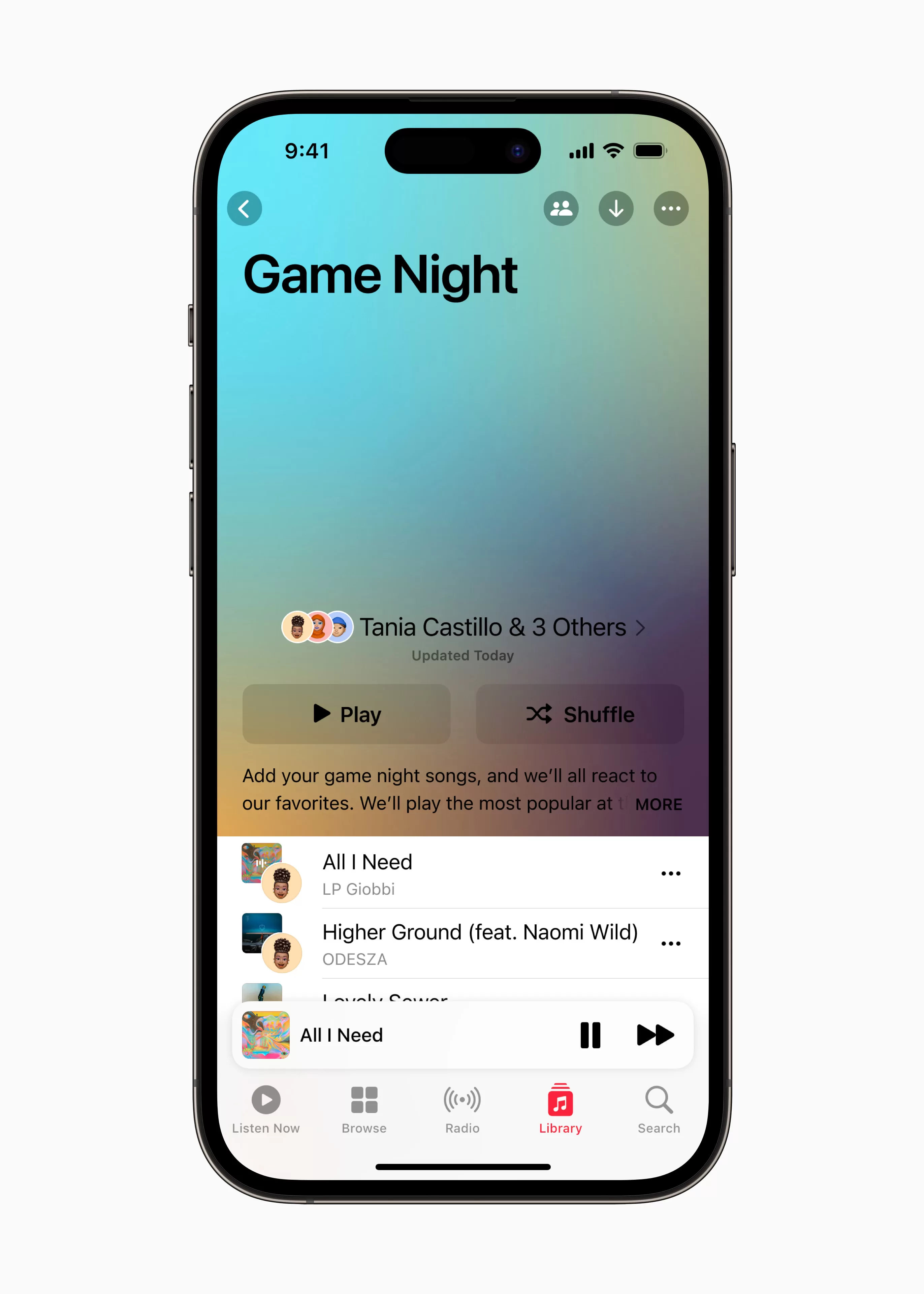 Apple WWDC23 iOS 17 Apple Music collaborative playlists 230605