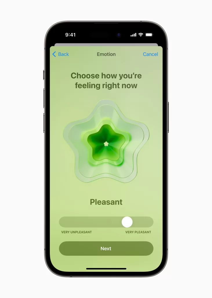 Apple WWDC23 iOS 17 Health emotion 230605